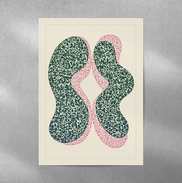 Pink and Green Blobs